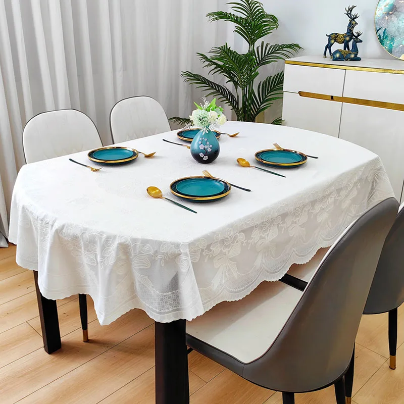 Home Textiles News - New PVC Oval Waterproof Tablecloth European