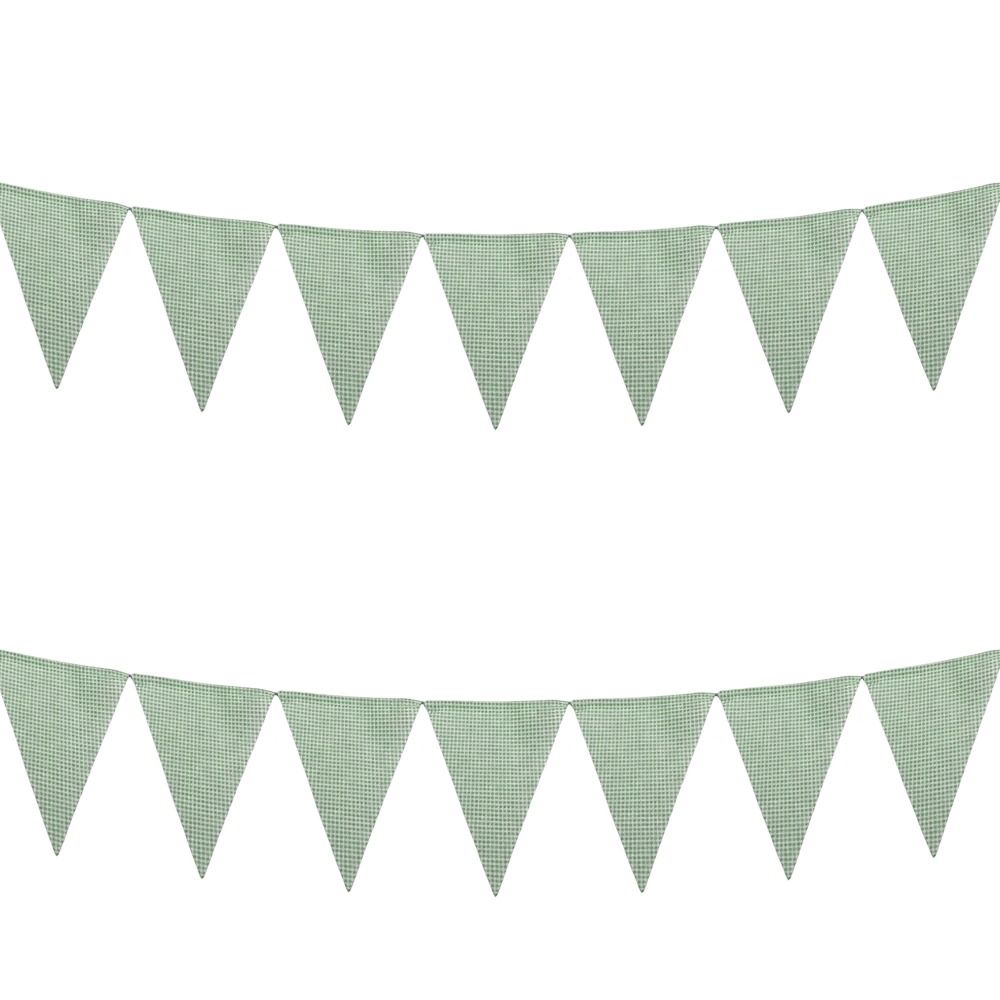 Home Textiles Plaid - Sage Green White Fine Plaid Fabic