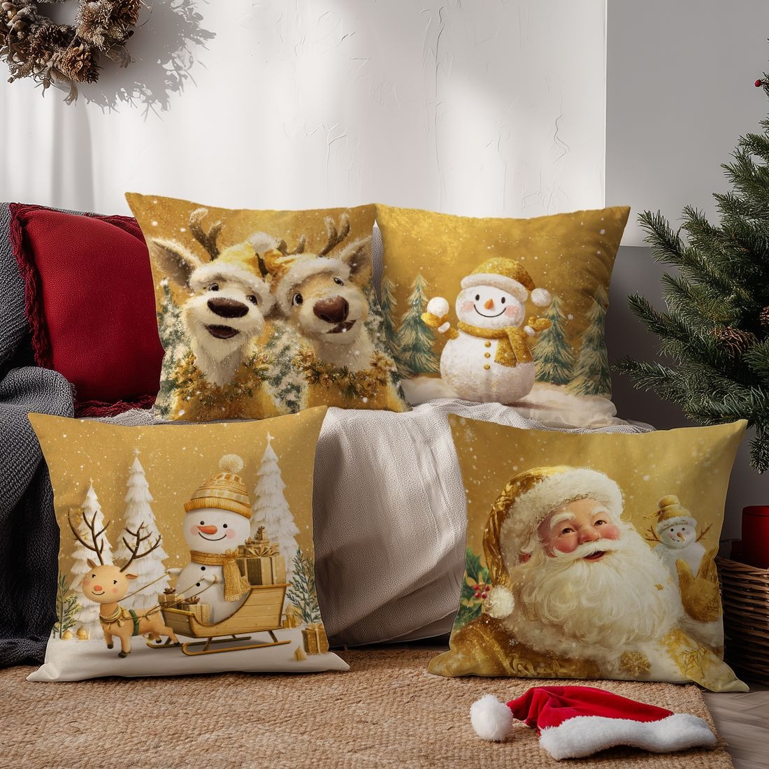 Festive Christmas Pillowcases: - Home Textiles News ulasan dan harga