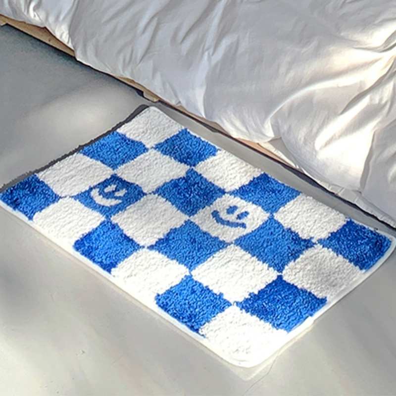 VIKAMA Checkerboard Print Door - Home Textiles Plaid ulasan dan harga