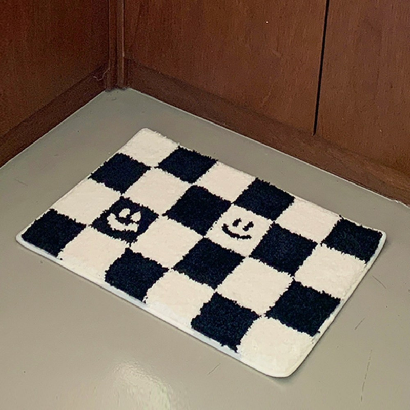 VIKAMA Checkerboard Print Door - Home Textiles Plaid ulasan dan harga