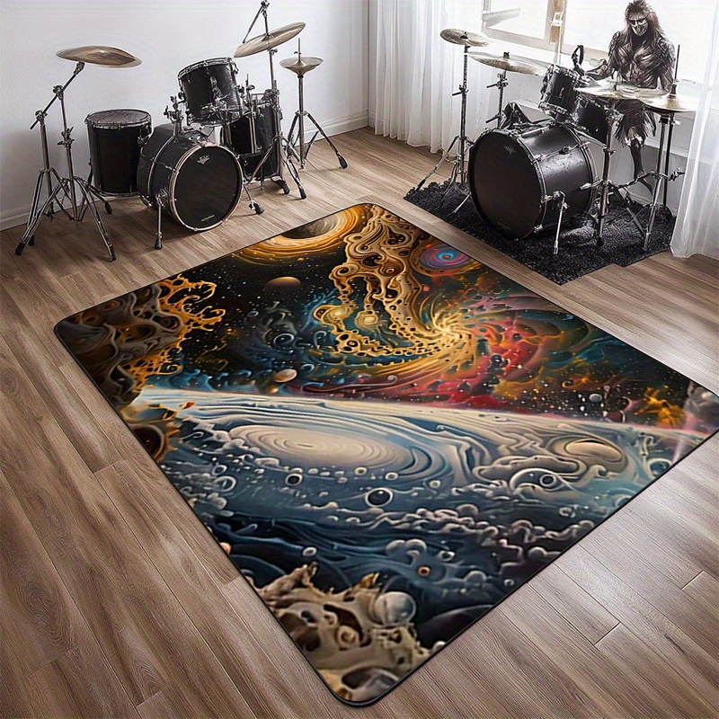 Cosmic Space Pattern Non-Slip  - Galaxy Home Textiles ulasan dan harga