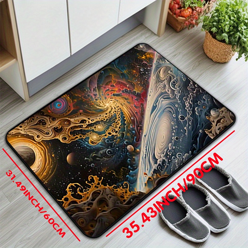 Cosmic Space Pattern Non-Slip  - Galaxy Home Textiles ulasan dan harga