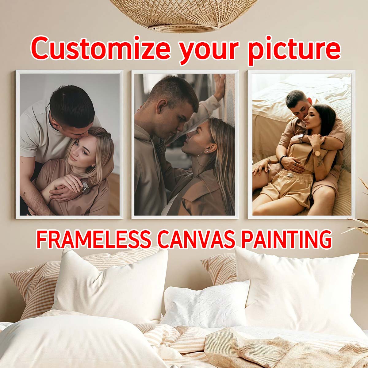 Triptych - 2D custom photo woo - Home Textiles ulasan dan harga