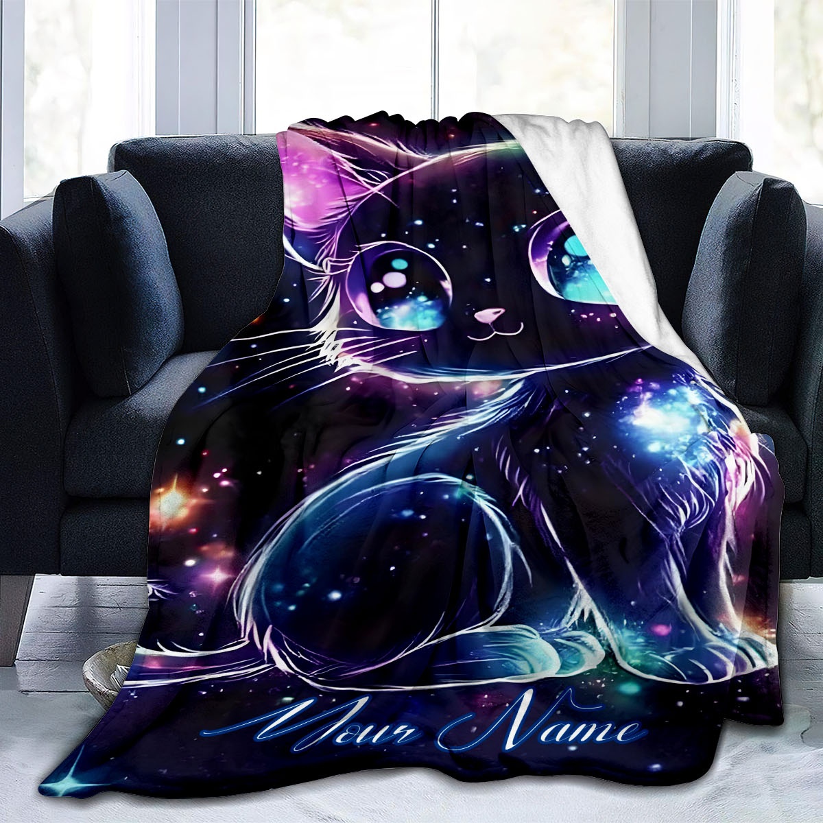 Customizable Name Galaxy Cat P - Galaxy Home Textiles ulasan dan harga