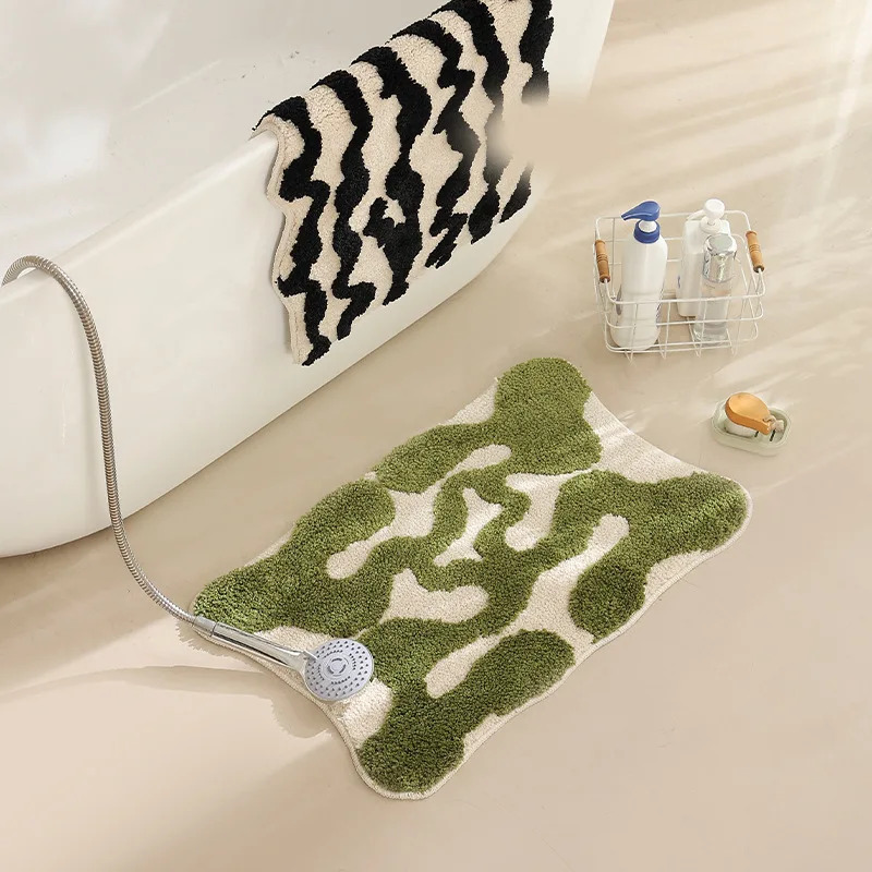 VIKAMA Plaid Floor Mat, Non-Sl - Home Textiles Plaid ulasan dan harga