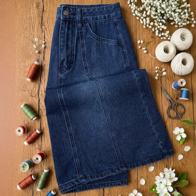 Women's High-Waisted Mid-Lengt - Quilt Cotton Summer ulasan dan harga