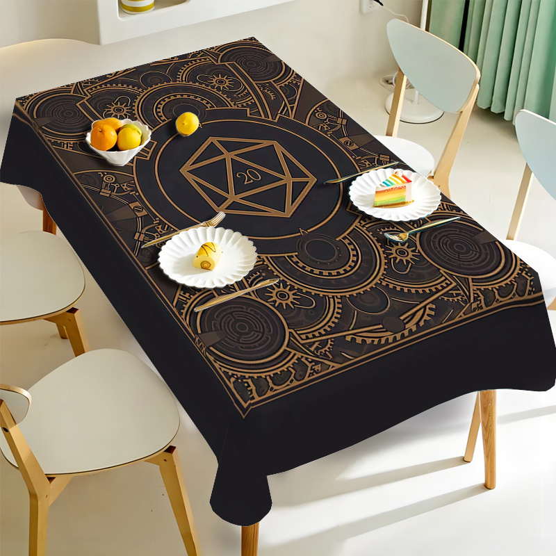 Steampunk Black Golden Gear Pa - Home Textiles ulasan dan harga