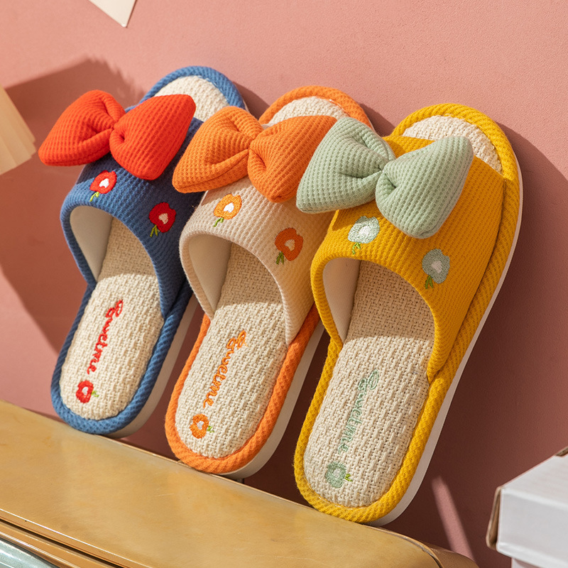 Comfort Linen Slippers for Cou - Home Textiles ulasan dan harga