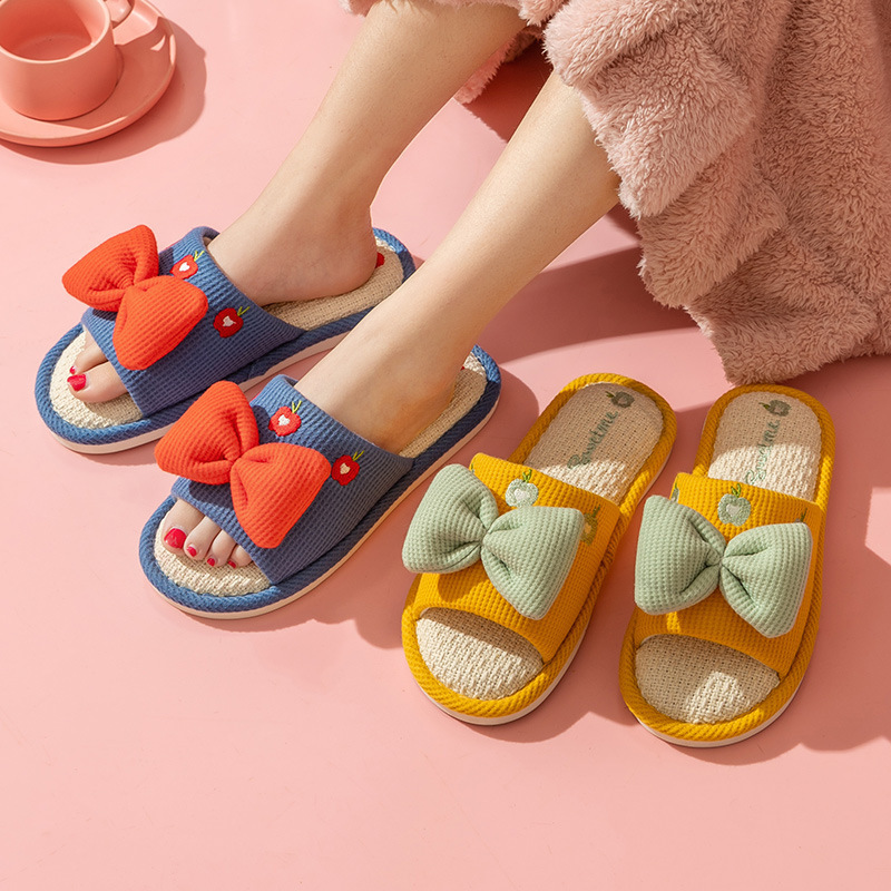Comfort Linen Slippers for Cou - Home Textiles ulasan dan harga