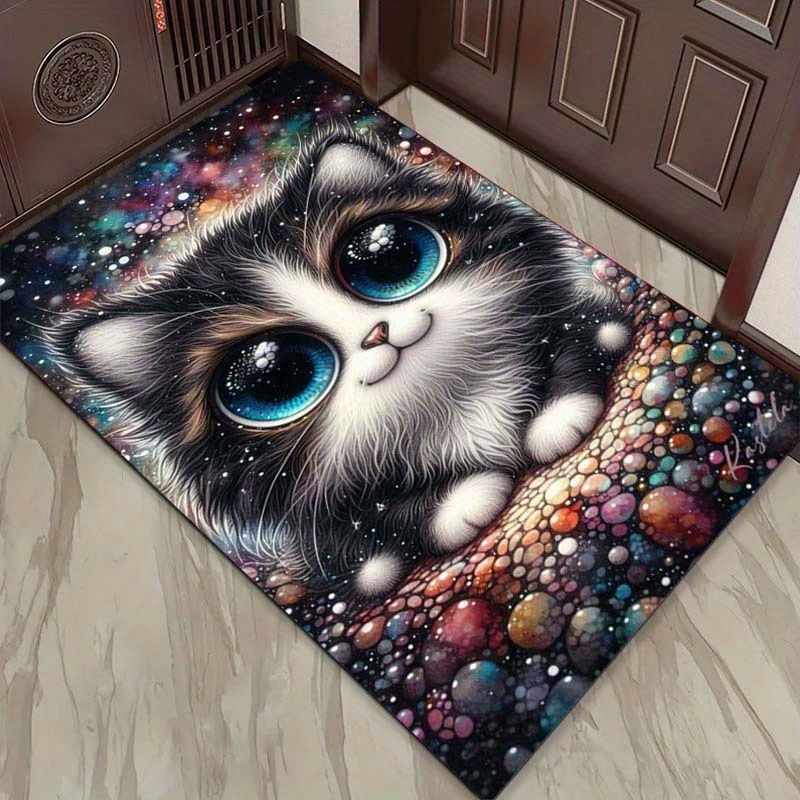 Galaxy Cat Rug for Cozy Bedroo - Galaxy Home Textiles ulasan dan harga