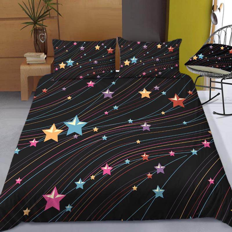 Stars Bedding Set Night Sky Ki - Galaxy Home Textiles ulasan dan harga
