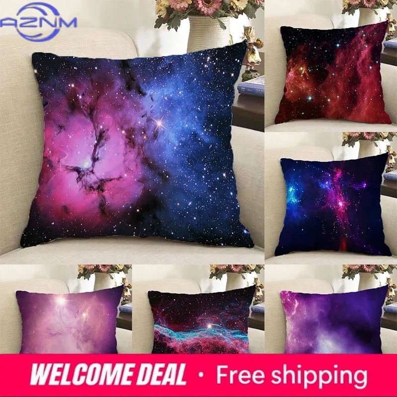 Universe Galaxy Decorative Pil - Galaxy Home Textiles ulasan dan harga