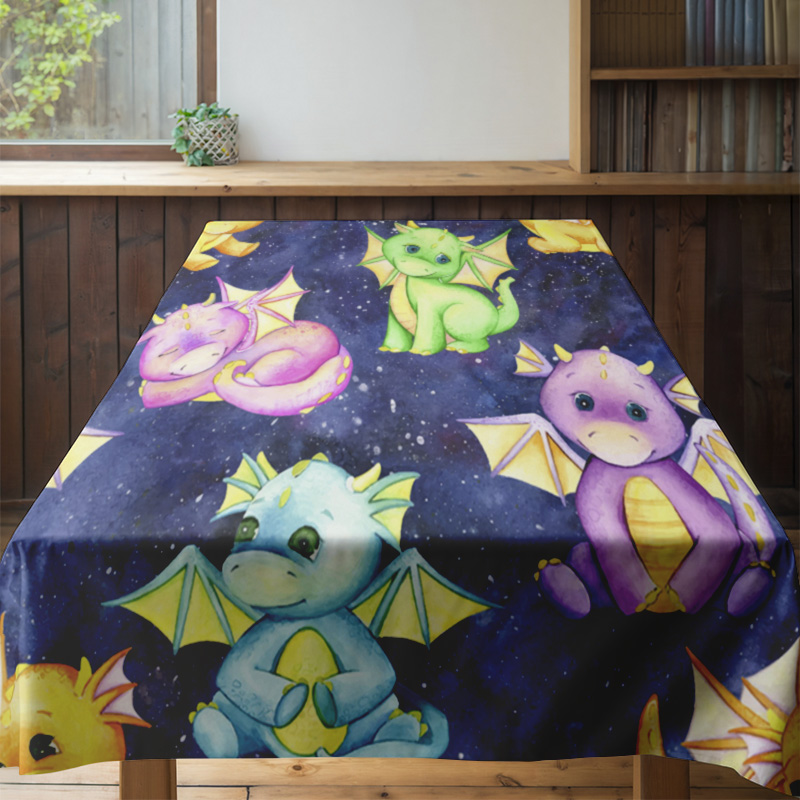 Vibrant Galaxy Unicorn Tablecl - Galaxy Home Textiles ulasan dan harga