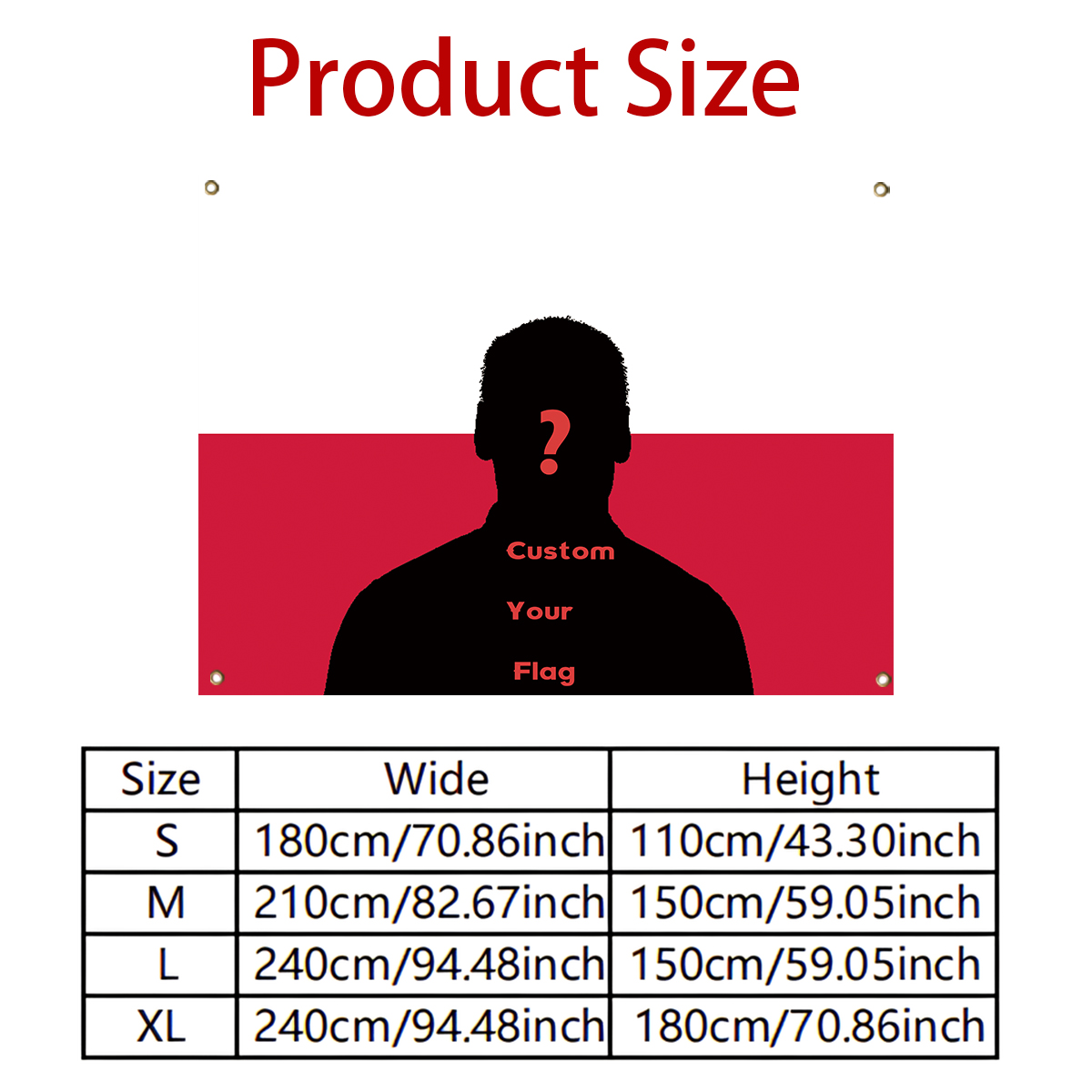 1Pc Custom Photo Polyster Flag - Home Textiles ulasan dan harga