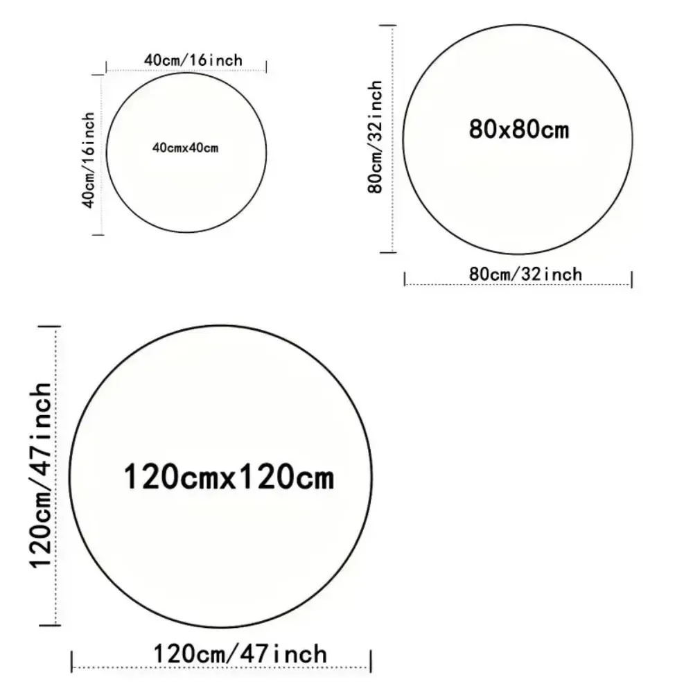 Round Fox Forest Carpet with O - Home Textiles Plaid ulasan dan harga