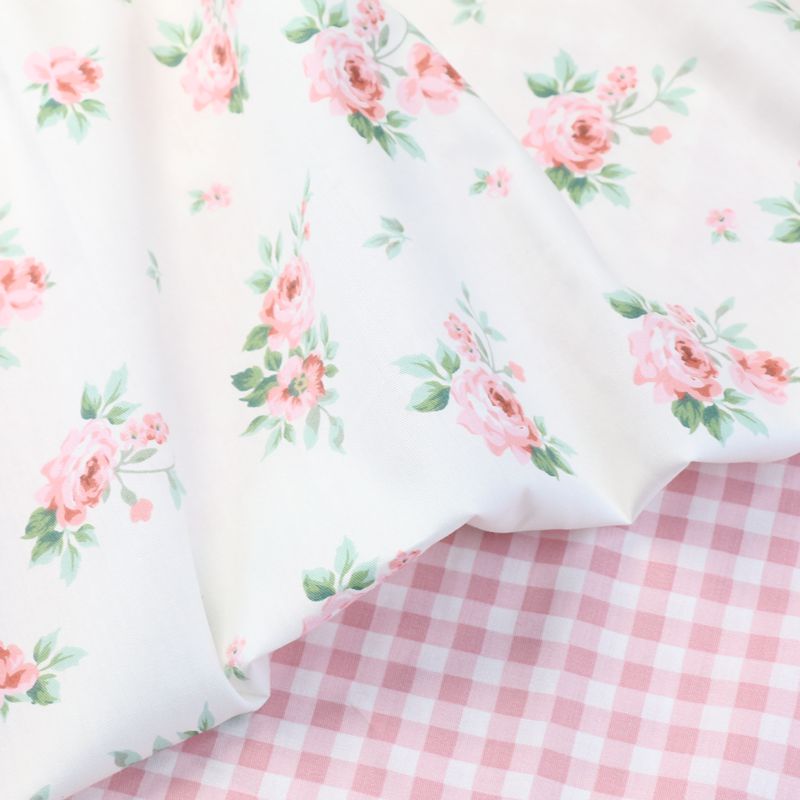 235x50cm Pastoral Pink Purple  - Home Textiles Plaid ulasan dan harga
