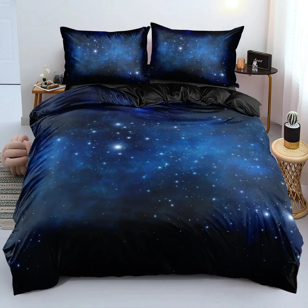Luxury Galaxy Dark Blue Comfor - Galaxy Home Textiles ulasan dan harga